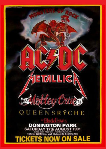 AC/DC - Donington Park 1991  - Mini Poster