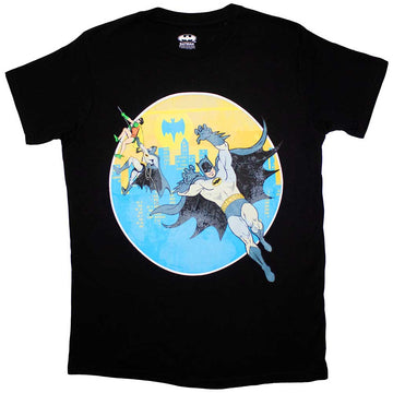 DC Comics Unisex T-Shirt: Batman Bat Leap (Black)