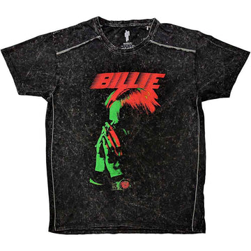 Billie Eilish Unisex T-Shirt: Hands Face (Black) (Wash Collection)