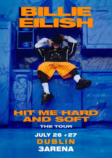 Billie Eilish - Hit Me Hard and Soft Tour - Dublin 2025 - A3 Poster