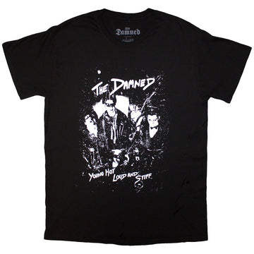 The Damned Unisex T-Shirt: Young Hot Loud & Stiff (Black)