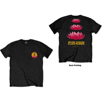 Imagine Dragons Unisex T-Shirt: Origins Lotus (Black) (Back Print)