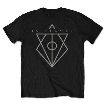 In Flames Unisex T-Shirt: Jester Head (Black)