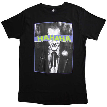 DC Comics Unisex T-Shirt: Joker Hahaha Eyes (Black)