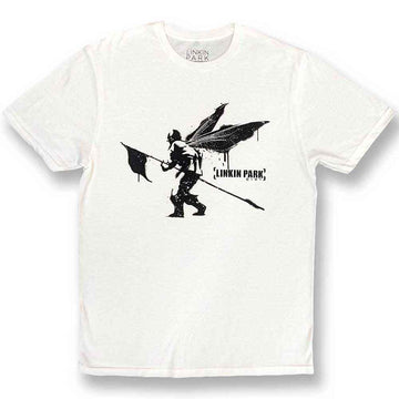 Linkin Park Unisex T-Shirt: Street Soldier (White)
