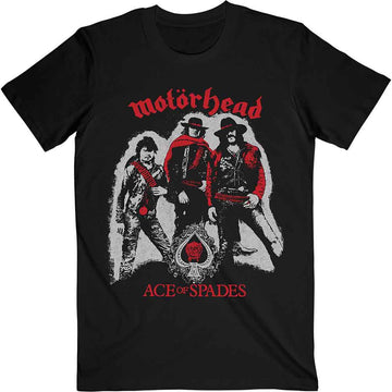 Motorhead Unisex T-Shirt: Ace of Spades Cowboys - Black