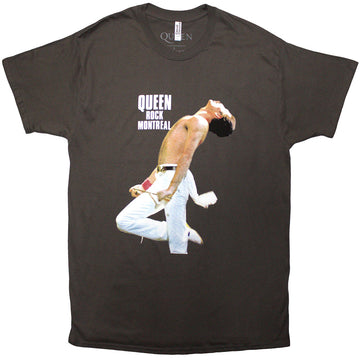 Queen Unisex T-Shirt: Rock Montreal (Charcoal Grey)