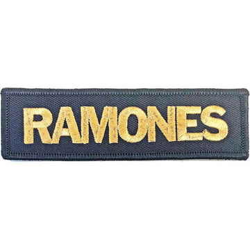 Ramones Standard Patch: Gold Logo