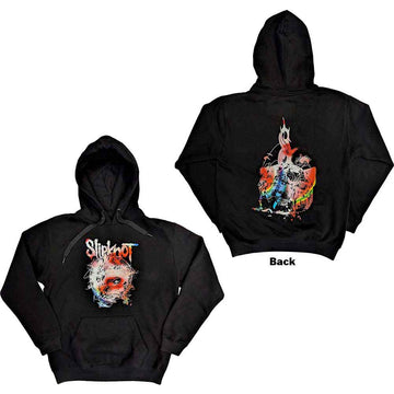 Slipknot Unisex Pullover Hoodie: Death (Black) (Back Print)