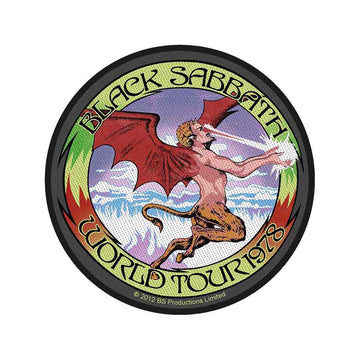 Black Sabbath Circular Standard Patch: World Tour 1978
